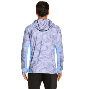Camisa de pesca transpirable de manga larga con capucha y máscara facial, ligera, de secado rápido, ropa deportiva para exteriores para hombre a bajo precio. - Product Image 2
