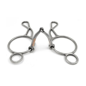 บิตม้าแบบ Snaffle Hollow วงแหวนขนาดใหญ่ อุปกรณ์ฝึกม้าระดับมืออาชีพ สำหรับการฝึกเดรสสาจ การแข่งขัน การขี่ม้า และอุปกรณ์ขี่ม้าประจำวัน - Product Image 1