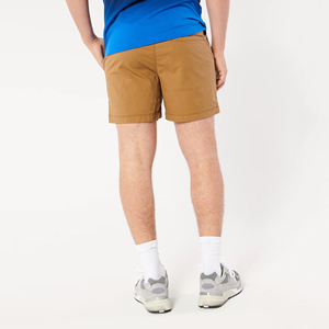 Shorts de bain pour hommes en coton uni avec cordon de serrage à la taille, style bermuda décontracté, séchage rapide - Product Image 5