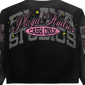 Fresh Look Long Sleeve T-Shirt Men's <b>Black</b> Street Style Printed Jersey O-Neck Regular Fit - Product Image 5