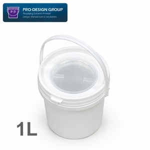 Heavy Duty 1L Marine Paint Pail with Dosing Mixing Lid Airtight Chemical Resistant Plastic Resin Bucket for <b>Yacht</b> - Product Image 4