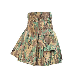 Kilt écossais camouflage pour homme, mode des Highlands, kilt utilitaire en coton, kilt moderne - Product Image 4
