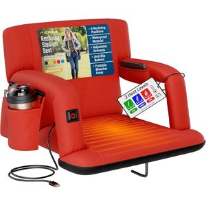 Sedile da Stadio Riscaldato e Reclinabile con Supporto per la Schiena per Gradinate - Product Image 1