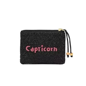 Monedero de Moda con Cierre de Cremallera y Cuentas de Vidrio, Multifuncional, Duradero, Mini Cartera, Regalo para Mamá, Envío Rápido - Product Image 1