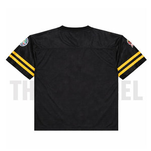 Camiseta deportiva de malla extragrande personalizada para hombre, estilo hip hop, OEM, ODM, venta al por mayor - Product Image 2
