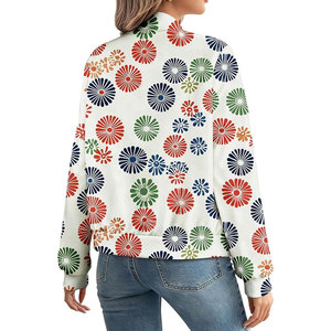 <b>Womens</b> Customizable Sheep Skin Bomber Jacket Long Sleeve Lightweight <b>Windbreaker</b> Outwear Top <b>for</b> Stylish Everyday Casual Wear - Product Image 6