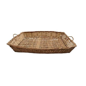 Panier de rangement en rotin tressé en forme de fraise, avec couvercle orné de détails de tiges et de feuilles, accent rouge tressé. - Product Image 6
