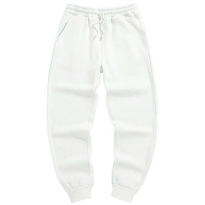 Pantalon de sport décontracté épais doublé polaire confortable pour homme, taille à cordon, coupe droite, automne-hiver - Product Image 3