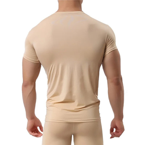 Sous-vêtements pour hommes personnalisés, logo personnalisé, respirant, OEM/ODM, t-shirt sous-vêtement pour hommes toutes saisons - Product Image 2