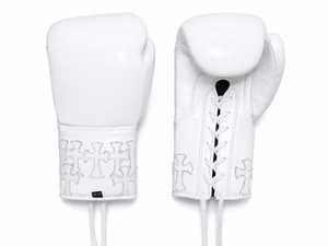 Gants de boxe professionnels en cuir de vachette véritable de qualité supérieure, fabriqués en usine, élégants et de style chrétien. - Product Image 1