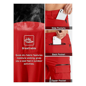 European Men's Casual Multi-Bag Summer Shorts Factory Direct Wholesale Thin Elastic Mid Waist Solid Cargo Shorts - Product Image 5