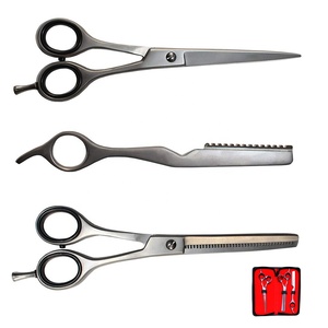 Ensemble de ciseaux de coiffure professionnels en acier inoxydable 6CR13, lame tranchante, pour droitiers, manche long, usage en salon, 28 cm, finition arc-en-ciel - Product Image 5