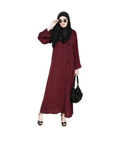 Moderno musulmán Dubai Abaya corto Turquía Causal Formal ropa modesta Abaya mujeres musulmán vestido Casual moderno corto Abaya - Product Image 4
