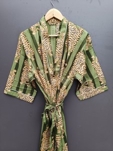 Indian cotton kimono handblocked kimono <b>robes</b> beach wear dress <b>women</b> dress cotton dress bridesmaid <b>robe</b> printed kimono - Product Image 1