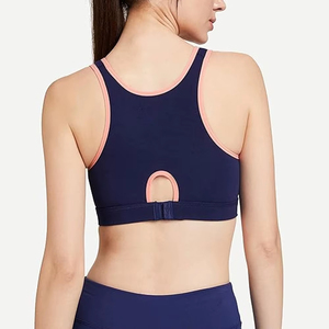 Elegant Design Women Sports Bra Breathable Front Logo Medium Support Spandex/Polyester Fabric Warm Comfort - Product Image 3