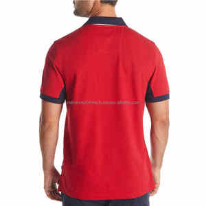 Venta al por mayor de los hombres Casual impreso para Polo mejor calidad bajo precio transpirable 100% algodón ropa deportiva de punto traje de tela - Product Image 3