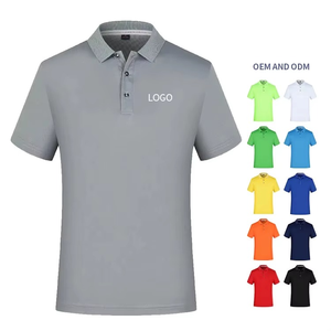 เสื้อยืดแขนสั้นผู้ชายแฟชั่นคุณภาพสูง ผ้าโพลีเอสเตอร์ถัก 100% พิมพ์ลายแบบรีดร้อน แห้งเร็ว ติดกระดุม - Product Image 5