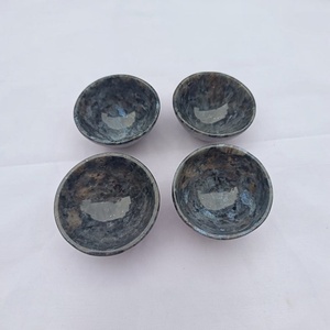Petit bol rond en larvikite naturelle, pierre précieuse noire polie, cristal pour la méditation, le Reiki, la spiritualité, la décoration de mariage et de la maison, cadeau, vente en gros - Product Image 5
