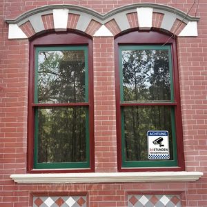 CIFbuy Segnale di Sicurezza Tedesco in Alluminio ad Alta Visibilità per Videosorveglianza Interna ed Esterna TikTok per Servizio di Ritiro Temu - Product Image 5