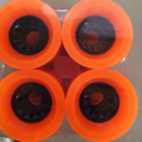 Roues de longboard Downhill 76 x 70 mm 74A 95% Rebound de qualité supérieure avec grand noyau pour longboard de descente