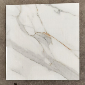 Carrelage de sol en porcelaine de luxe 60x60cm, aspect marbre blanc, 600x600mm, carrelage intérieur, carreaux polis et émaillés pour sol - Product Image 1