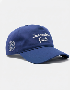 Gorra de béisbol azul personalizada con bordado de Innovators Guild |   Gorra de Papá con Diseño Personalizado |   Casual y Elegante - Product Image 6