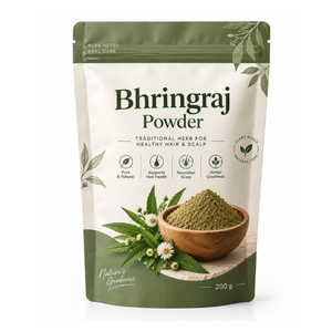 Poudre de Bhringraj Naturelle 200g – Poudre Pure de Bhringraj à Base de Plantes pour Masques et Mélanges Capillaires, Offrant Nourriture et Croissance aux Cheveux - Product Image 1