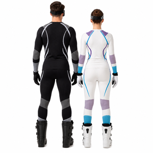 Unisex Ski Jumpsuit Waterproof for Technology Breathable Moisture-Wicking Polyester/Nylon Power Stretch Hooded Wear - Product Image 5