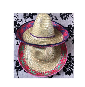 Vente en gros Sombrero Chapeau de paille Usine Vente en gros direct Mexicain Multicolore 50cm Large Bord Fête Restaurant Nuit Fête Cadeaux - Product Image 3