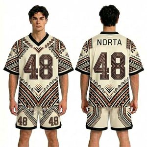 Ensembles de shorts de sport légers et anti-rétrécissement pour l'été, avec accent floral aux épaules, en jersey sublimé pour les fans - Product Image 6