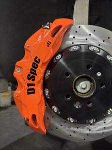 ชุดเบรกใหญ่ New Taiwan D1SPEC F6 Forged 6 ลูกสูบ ขนาด 355 มม./380 มม. สำหรับล้อขนาด 18-19 นิ้ว สำหรับรถยนต์ VAG Golf Audi Benz รับประกัน 5 ปี - Product Image 2