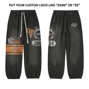320 GSM Premium Cotton Polyester Fleece Women Jogger <b>Pant</b> Washed <b>Black</b> Graphic Print Custom Screen Print DTF Embroidery - Product Image 1