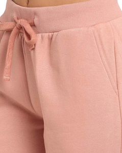 BLIZ SPORTS WEAR Women's <b>Pink</b> 2-Piece Polyester/Cotton Tracksuit Set Hooded <b>Sweatshirt</b> Cargo Jogger Pants Casual Sportswear - Product Image 3