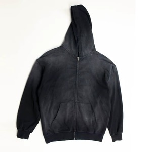 <b>Men</b> Acid Wash Distress <b>Hoodie</b> Polyester/Cotton Fleece <b>Lined</b> Regular Fit Pullover Hooded Sweatshirt Pocket Winter Streetwear - Product Image 1