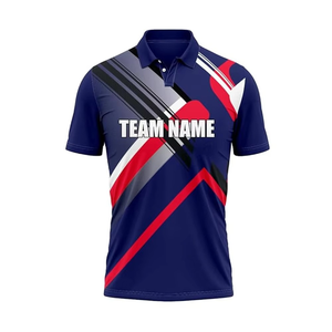 Camisetas de Cricket Personalizadas al por Mayor, Unisex, Tela de Nailon/Cachemira, Transpirables, de Secado Rápido, Impresión Digital, Colores y Logotipos Personalizados - Product Image 4