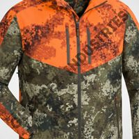 Veste de chasse d'hiver isolée, coupe-vent, respirante et imperméable, en toile 100% polyester, tissu silencieux, camouflage