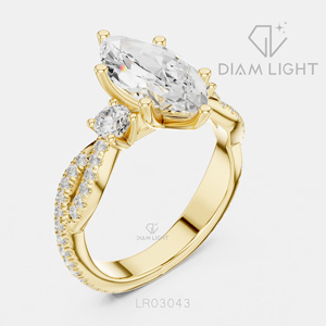 2.05CT Marquise Cut Lab Grown Diamond 14KT White Gold Engagement <b>Ring</b> IGI Certified Bridal <b>Ring</b> Fine Jewelry Women Gifting - Product Image 4