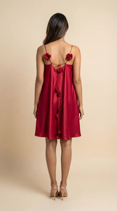 Robe Courte Tendance en Satin Uni pour Femme – Idéale pour l'Été, les Fêtes et les Clubs – Tissu Léger – Vente en Gros - Product Image 3