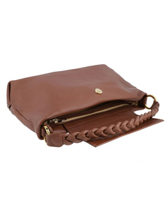 Bolso de Mano de Cuero Genuino Marrón Elegante para Mujer, de Alta Calidad, con Asa Tejida, Venta al Por Mayor, Color y Logotipo Personalizables, OEM, el Mejor Regalo para Chicas - Product Image 4