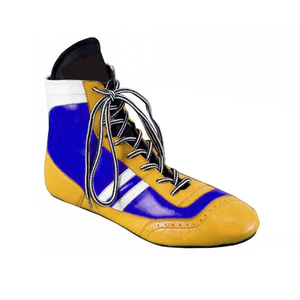 Zapatos de Boxeo y Lucha Libre de Alta Adherencia, Botas de Cuero de Gamuza Duraderas, Zapatos de Boxeo de Malla Transpirable para Entrenamiento, con Absorción de Impactos - Product Image 6