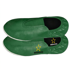 MBAANI Zapatos de baile de jazz unisex de PU verde, suela suave, zapatos planos de práctica con diseño de estrellas - Product Image 5
