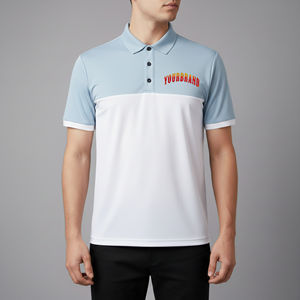 Chemises polo homme décontractées de haute qualité, tissu piqué, bicolores, streetwear, broderie personnalisée, logo, séchage rapide. - Product Image 4