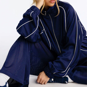 Women Breathable Mesh Tracksuit Set Lightweight <b>Zip</b> <b>Up</b> <b>Jacket</b> and Pants Athletic Training Wear Custom Windbreaker men's <b>jackets</b> - Product Image 2