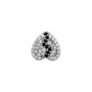 Grillz dentaire plaqué or de qualité supérieure avec strass taille cœur, style hip-hop, bijoux de mode unisexe, accessoire de fête, d'Inde - Product Image 4