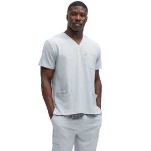 Tenue de travail pour hommes, uniforme de clinique, coton premium, doux, respirant, léger, vêtements de travail pour le personnel médical des hôpitaux, personnalisable, OEM, marque privée - Product Image 3