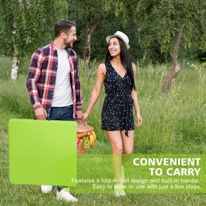 Tavolo Pieghevole Portatile Verde da 120 cm per Interni/Esterni con Capacità di Carico Massima di 135 kg per Campeggio - Product Image 5
