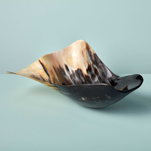 Bol à mélanger et à servir en corne de buffle naturelle, fait main en Inde, design minimaliste écologique, créations anciennes, Uttar Pradesh - Product Image 4