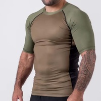 Rashguard respirant personnalisable de haute qualité pour adultes et unisexe, protection UV, compression, fitness, gym