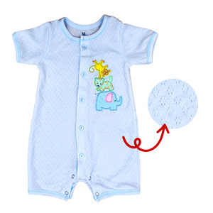 Ropa de bebé, mono de fibra de bambú, pijama hecho en Tailandia, venta al por mayor, diseño de tigre para recién nacidos, niños y niñas, manga corta - Product Image 3