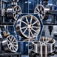 Jantes forgées 6061-T6 à 10 branches en Y, concaves, argent brillant, 18-22 pouces, 5x108 5x112 5x120 pour BMW Audi Mercedes-Benz